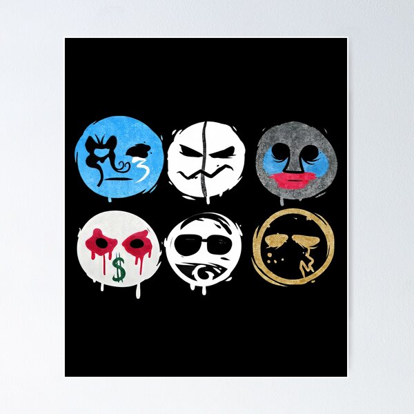 Some Hollywood Famous Undead Mask Poster RB1412 product Offical hollywoodundead Merch