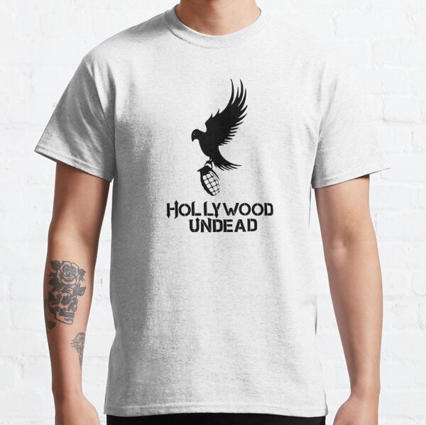 Single Hollywood Bird With Undead Granade Classic T-Shirt RB1412 product Offical hollywoodundead Merch