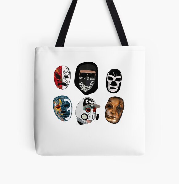 Hollywood undead masks All Over Print Tote Bag RB1412 product Offical hollywoodundead Merch