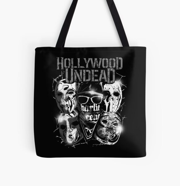 Hollywood Undead - Official Merchandise - Metal Masks All Over Print Tote Bag RB1412 product Offical hollywoodundead Merch