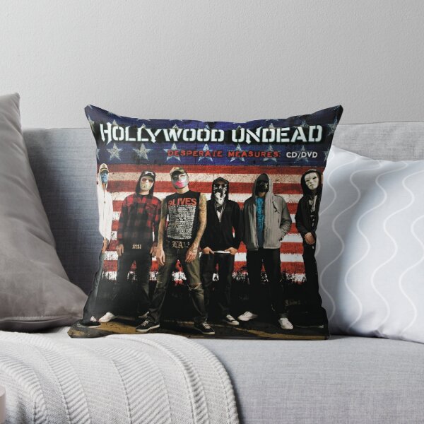 Hollywood Undead desperate measures Throw Pillow RB1412 product Offical hollywoodundead Merch