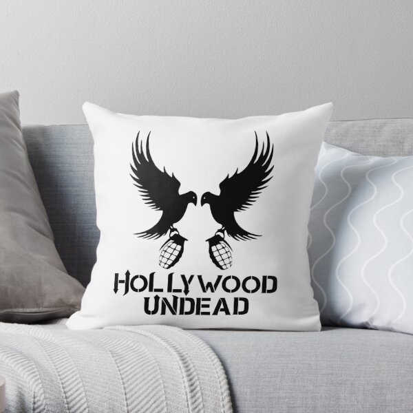 Dual Hollywood Bird Granade Undead Throw Pillow RB1412 product Offical hollywoodundead Merch