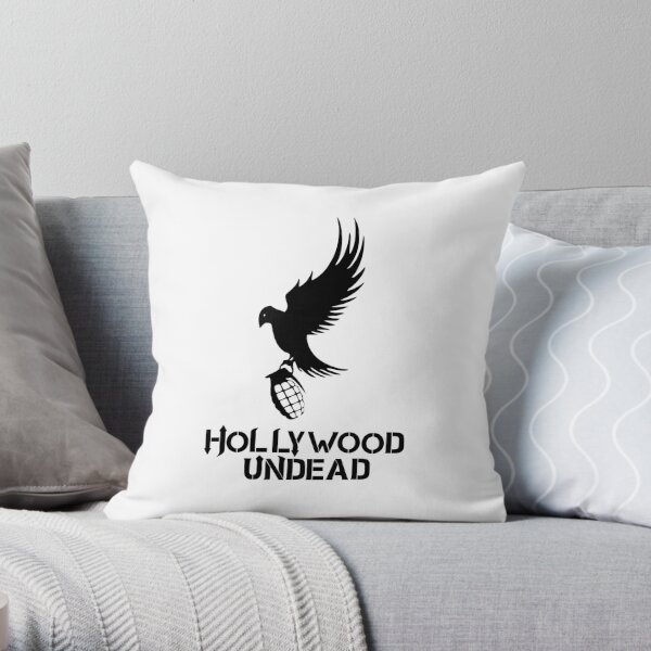 Single Hollywood Bird With Undead Granade Throw Pillow RB1412 product Offical hollywoodundead Merch