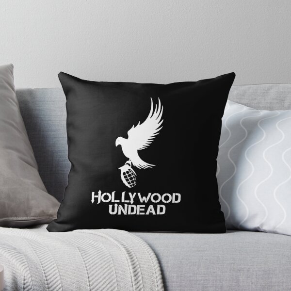 Undead Single Granade with Hollywood Bird Throw Pillow RB1412 product Offical hollywoodundead Merch