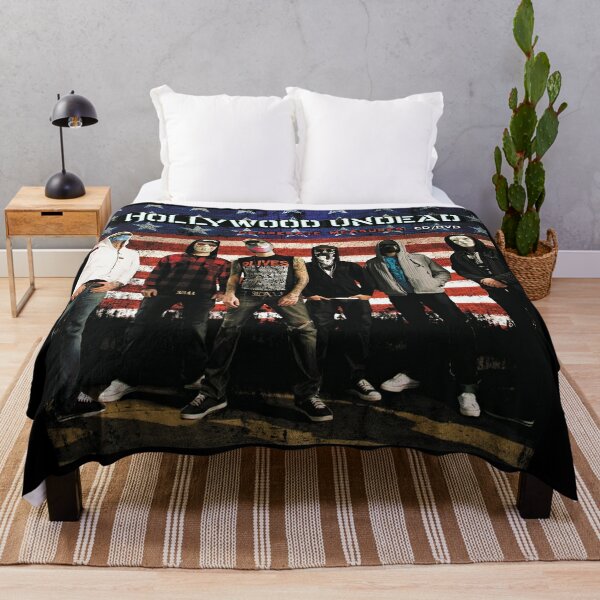 Hollywood Undead desperate measures Throw Blanket RB1412 product Offical hollywoodundead Merch