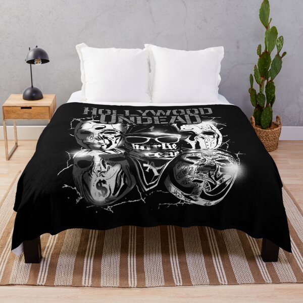 Hollywood Undead - Official Merchandise - Metal Masks Throw Blanket RB1412 product Offical hollywoodundead Merch