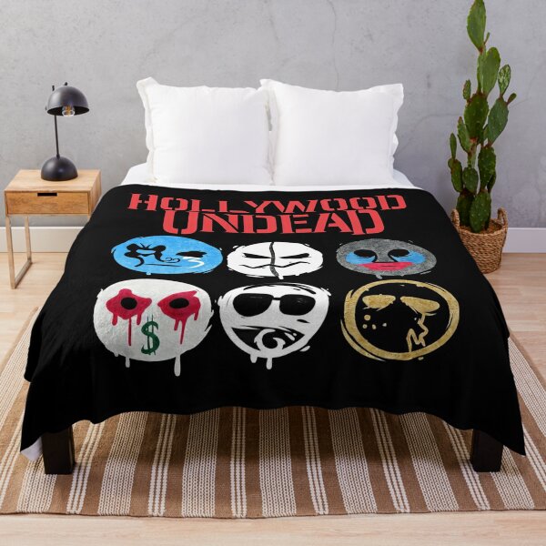 Mask Hollywood Six Undead Throw Blanket RB1412 product Offical hollywoodundead Merch