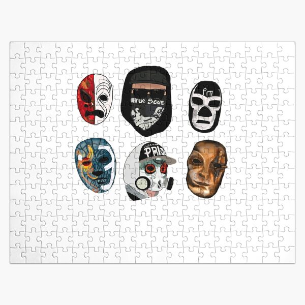 Hollywood undead masks Jigsaw Puzzle RB1412 product Offical hollywoodundead Merch